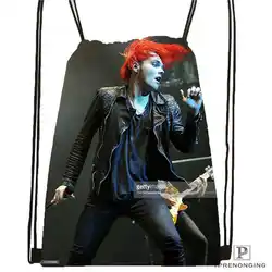 Custom its_my_chemical_romance походная сумка на шнурке милый рюкзак дети ранец (черный Назад) 31x40 см #180611-03-110