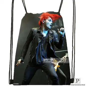 

Custom its_my_chemical_romance Drawstring Backpack Bag Cute Daypack Kids Satchel (Black Back) 31x40cm#180611-03-110