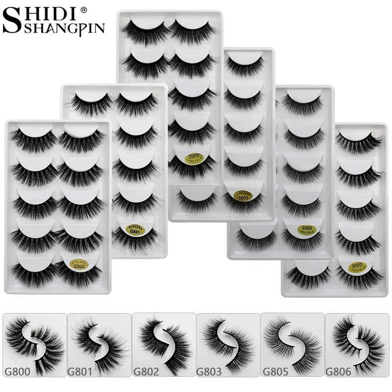 

SHIDISHANGPIN 30 Pairs Wholesale Mink Eyelashes Natural Long 3d Mink Lashes Soft False Eyelashes 1cm-1.5cm Maquiagem Faux Cils