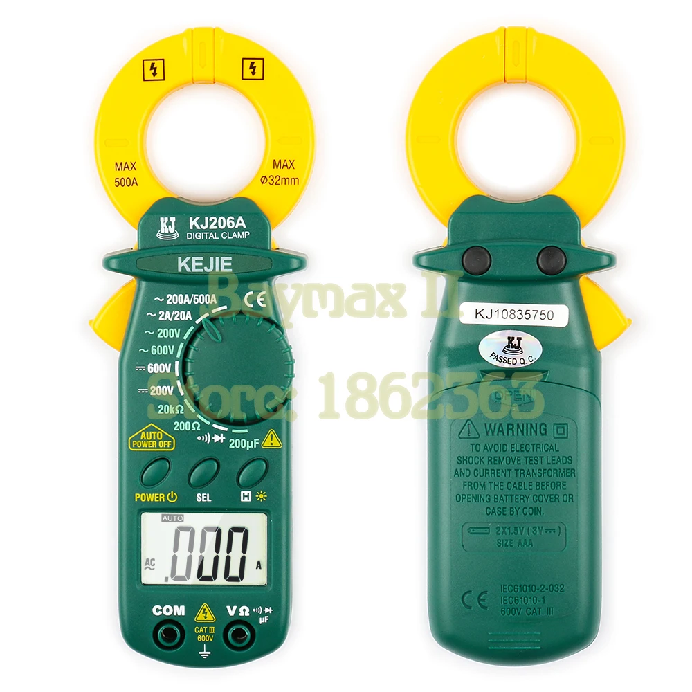 KJ206A-Digital-Clamp-Meter