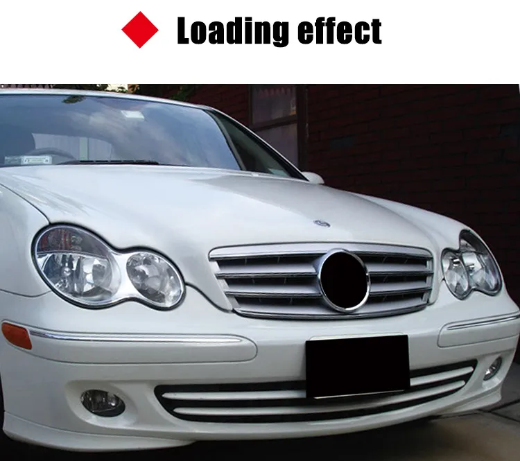 4 забор все Черная передняя решетка для Mercedes C-Class W203 2000-2006 2-L CL Стиль