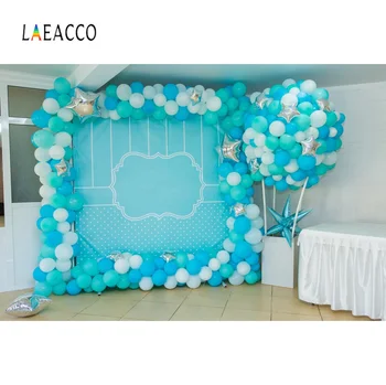 

Laeacco Photo Backdrops Stage Balloons Birthday Party Wedding Baby Portrait Photo Backgrounds Photographic Backdrop Photo Studio