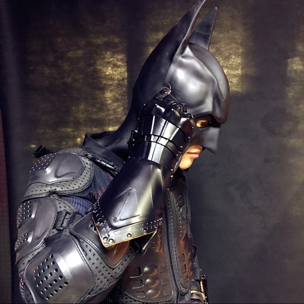 Супергерой кино маска Темный рыцарь взрослый Бэтмен Маска Брюс Уэйн Полная Голова Латекс косплей маски шлемы вечерние Хэллоуин Опора