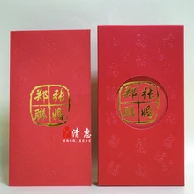 50 шт./партия, свадебные конверты, красные пакеты по индивидуальному заказу(покупатель может добавить свою собственную фамилию на конвертах), фамилия, Свадебный конверт