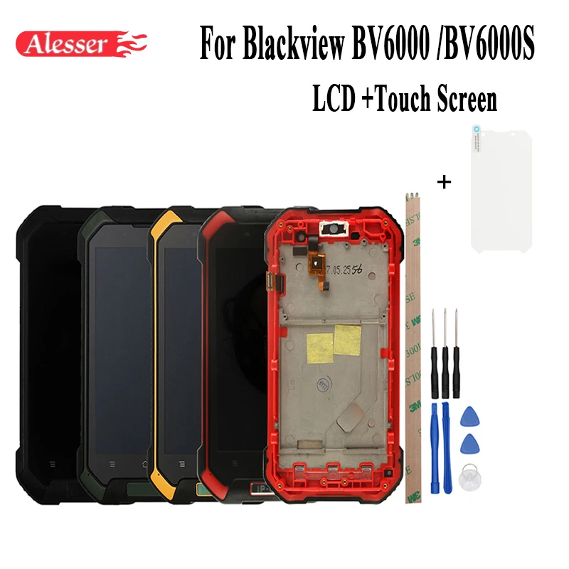 

Alesser Android 7.0 For Blackview BV6000S LCD+Touch Screen With Frame Assembly Repair Parts +Tools +Film For Blackview BV6000