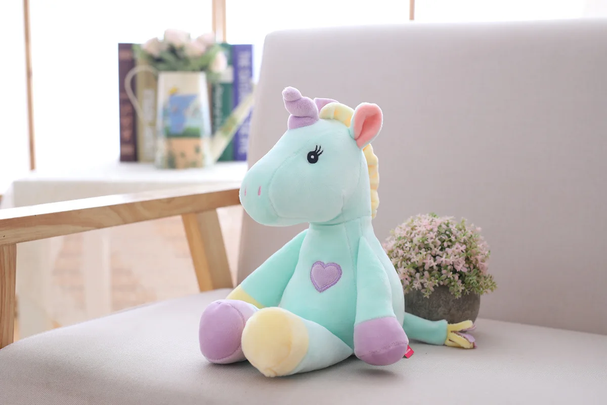 Плюшевая Радужная игрушечный Единорог Unicornio мягкая чучела Животные Кукла "Сова" игрушки для детей маленьких девочек Рождественский фантастический подарок