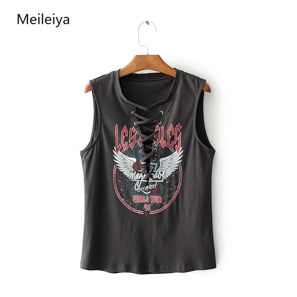 

2019 Summer Women's Tshir Print O-Neck Tops Graphic Tees Woman Cotton Sleeveless Short Cotton T-shirt Famale