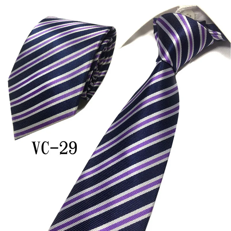 Модный Галстук Классический мужской галстук с рисунком «Шотландка» официальный деловой костюм галстуки мужские хлопковые обтягивающие тонкие галстуки Красочные галстук аксессуар для рубашек - Цвет: VC-29