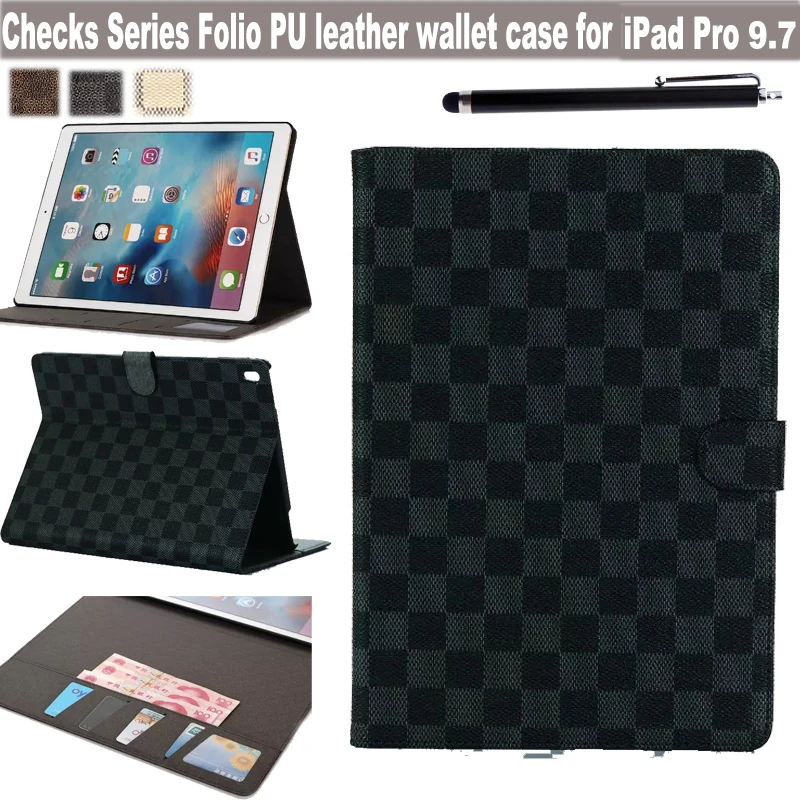 

Ultra Thin Smart Folio PU Leather Wallet Design Magnetic Stand Case Cover for Apple iPad Pro 9.7 Inch tablet