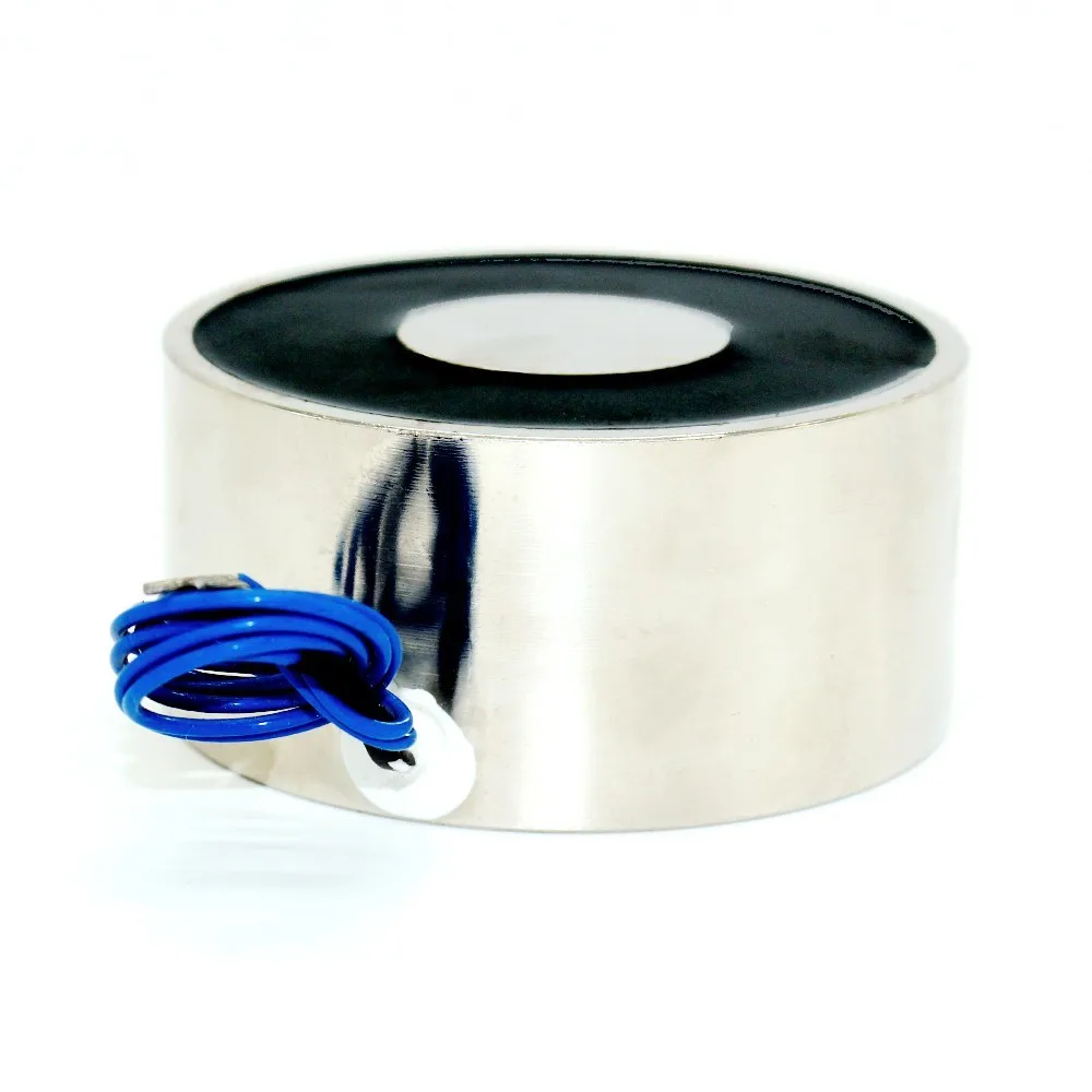 DC 6V/12V/24V 100/40 круглый электромагнит подъема 150KG 1500N. Соленоид сильный присоска