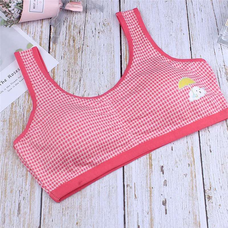 Girls cotton bra 2019 summer new Kids Girls Underwear Bra Vest Children Underclothes Sport Undies Clothes modis #4M08 (2)