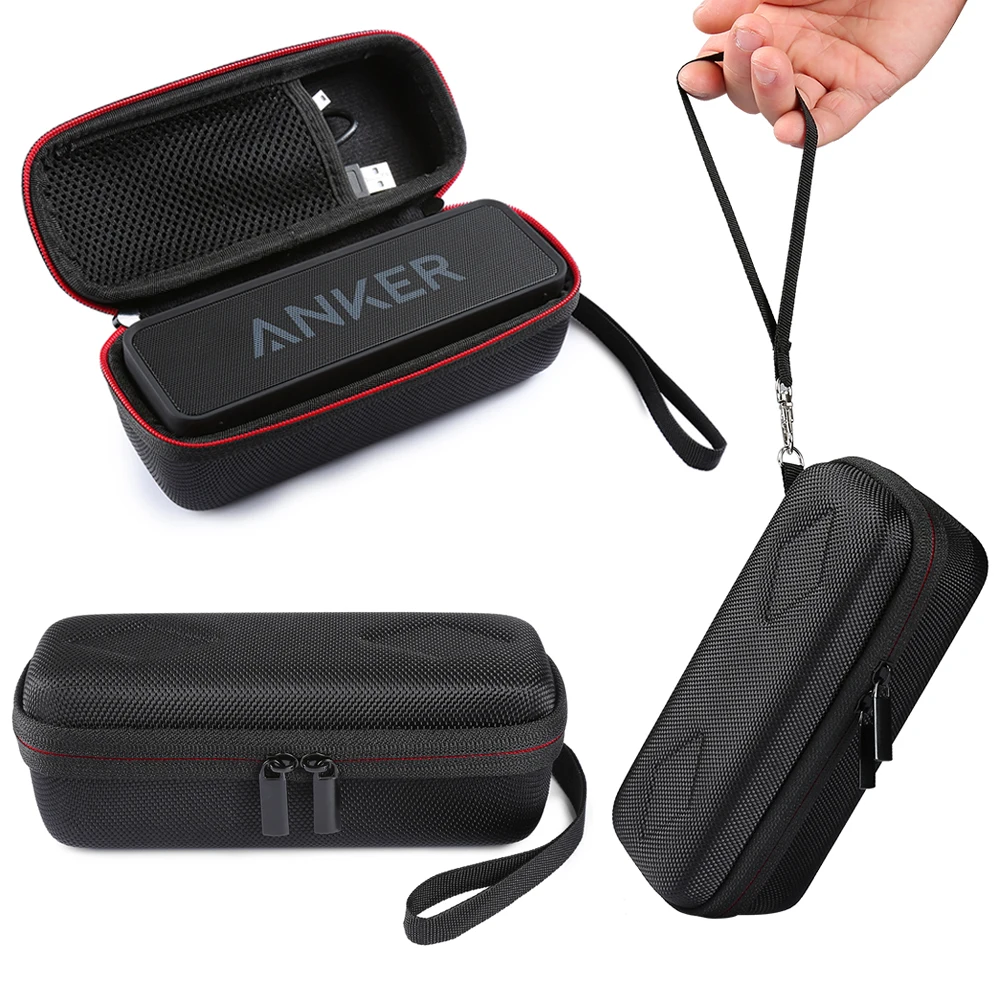 

2018 Newest Carry Case Travel Pouch Protective Case for Anker Soundcore Dual-driver Bluetooth Speaker Extra Space for Cable New
