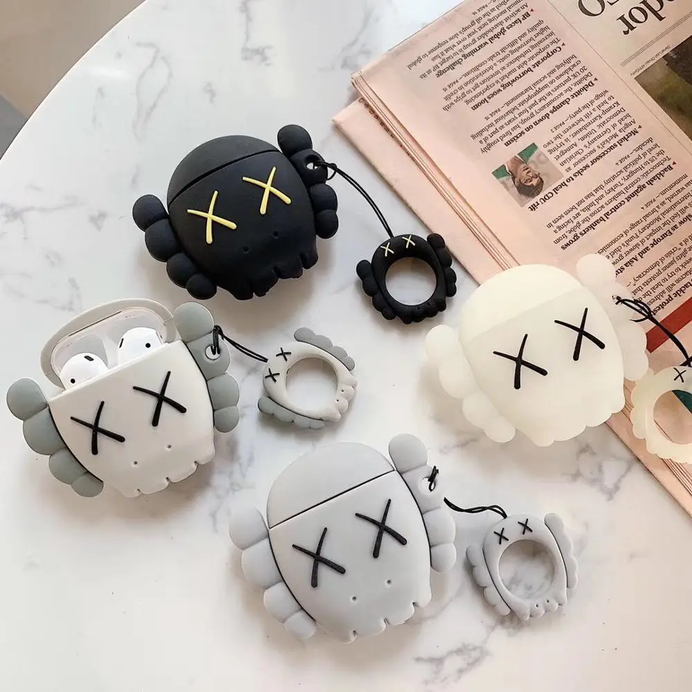 For AirPods Case Cartoon Silicone Cover for Apple Air pods 2 Cute Earphone Case Earbuds Bag for Earpods Cases Ring Accessoires