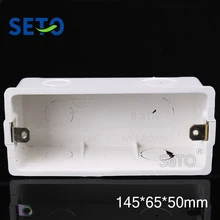 SeTo 118 Тип общая Скрытая установка Нижняя коробка розетка настенная пластина задняя коробка