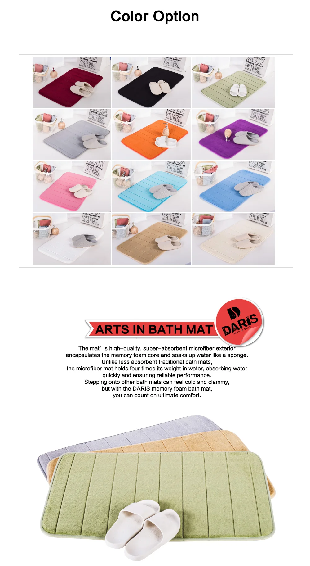 Dropshipping Bath Mat Bathroom Carpet Rug Coral Fleece Memory Foam Bathroom Mat Kitchen Door Floor Tapis De Bain