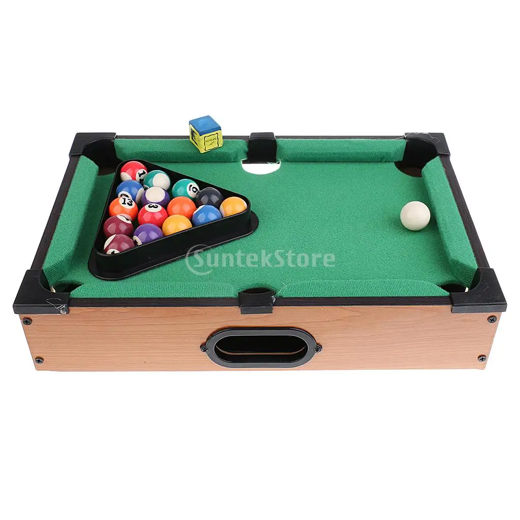 Mini Tabletop Pool Table Desktop Billiards Sets Children's Play Sports Balls Sports Toys Xmas Gift Family Fun Entertainment
