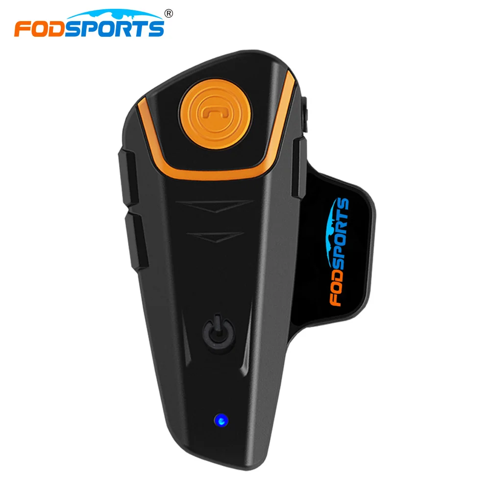BT S2 Pro Motorcycle Intercom Helmet Headsets Wireless Bluetooth Interphone Handsfree Waterproof FM Radio 7 Languages