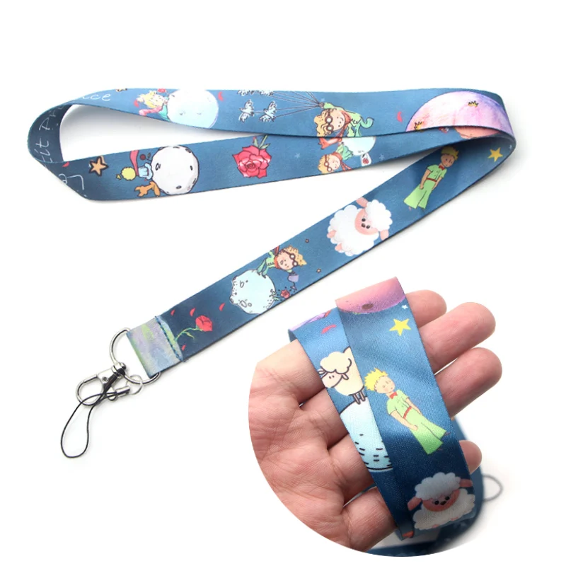 

DMLSKY Little Fox and Prince Lanyard Keychain Lanyards for keys Badge ID Mobile Phone Rope Neck Straps Accessories Gifts M3055