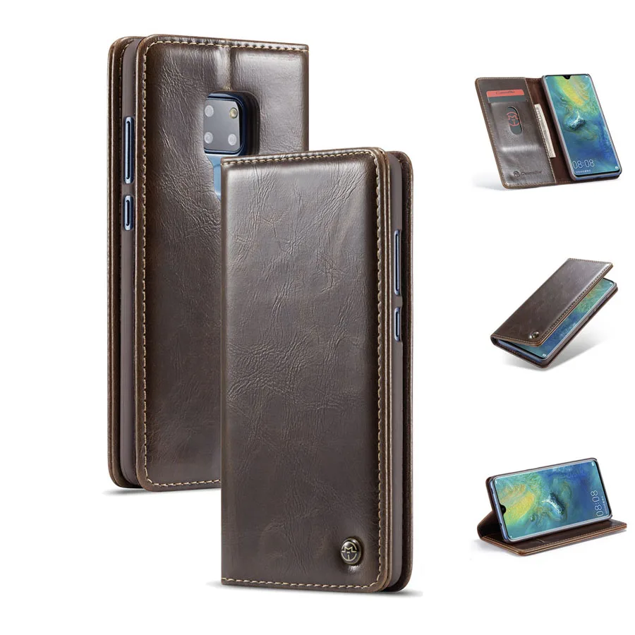 

Luxury Flip Wallet PU Leather Phone Cover Case with Card Slot & Phone Holder feature for Huawei Mate 20 Mate 20Pro 20 PRO Case