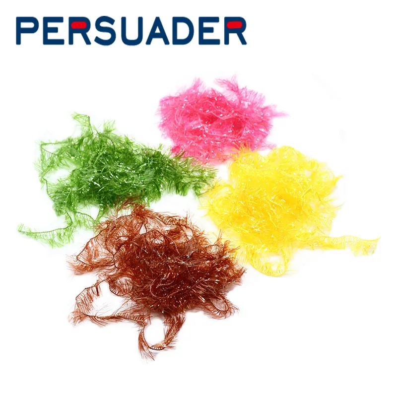 Consuader 4 метра flash chenile fritz blob fly fishing material 10 дополнительных цветов полупрозрачный