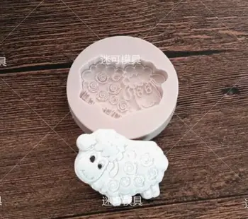 

Small Sheep Fondant 1 pc Silicone Children's Day Mold Cake Decoration Fondant Cake 3D Mold Silicone Mould DIY