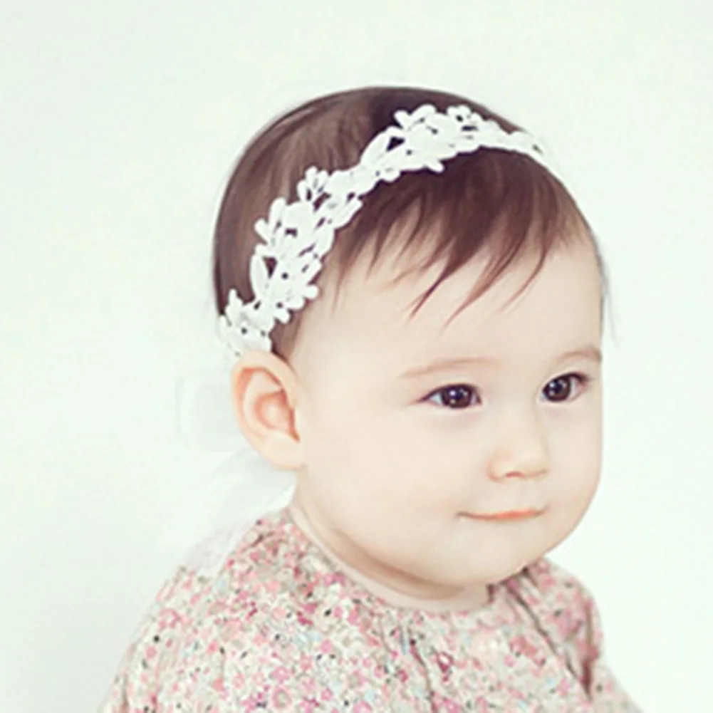 Girls Cotton Belt with Rhinestone Crystal Headbands Newborn Infant Hair