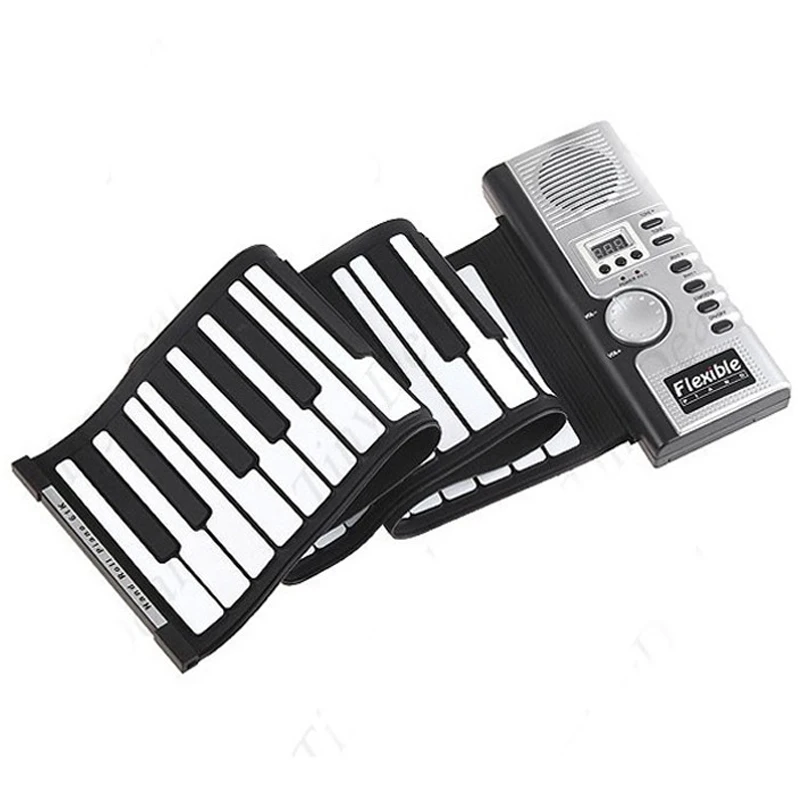 

2018 New Roll-Up 61 MIDI Soft Key Synthesizer Electronic Piano Keyboard Mic