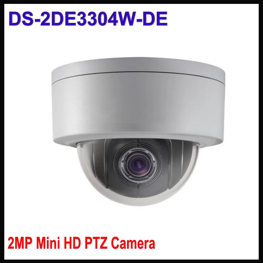  Hik Mini PTZ Camera 3MP 1080P IP Camera 2.8mm-12mm,4X Zoom DS-2DE3304W-DE IP66 Outdoor Waterproof PoE Security Cameras 