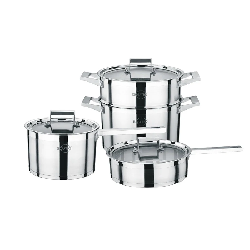 Набор посуды из нержавеющей стали|cookware set non stick|cookware lidpot kettle |