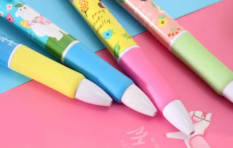 1 шт Kawaii мультяшная шариковая ручка многоцветная 4 в 1 шариковая ручка Корея канцелярские маркировочные ручки офисные школьные принадлежности