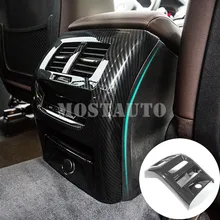 For BMW X3 G01 X4 G02 Carbon Fiber Style Rear Air Vent Outlet Cover 2018 2019