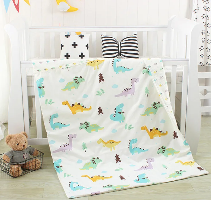 With Filling! Cartoon Bed Set Baby Linen Bedding Set for Kids Infant