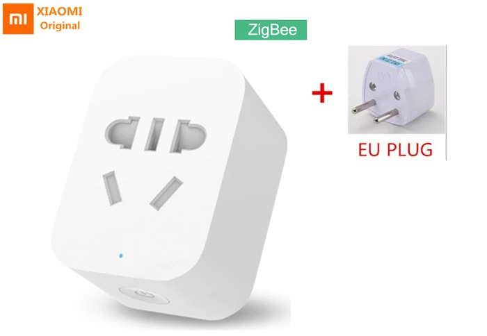 Xiaomi mijia интеллектуальная розетка Zigbee версия WiFi беспроводной пульт дистанционного управления гнездо адаптера питание таймер включения и выключения через приложение - Цвет: Zigbee EU plug