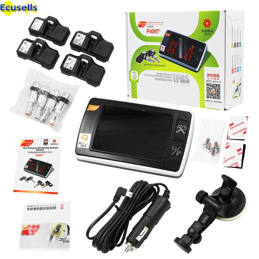 Original Orange Wireless Tire Pressure Monitoring System TPMS Sensor