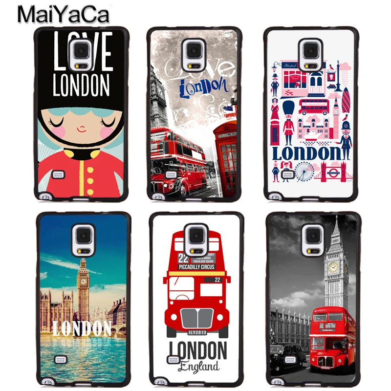 MaiYaCa London big ben Bus Soft Rubber Phone Cases For