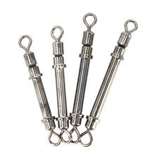 Эластичные поворотные рыболовные снасти 10 шт./лот рыболовный крючок соединитель Роллинг Вертлюги свинцовая оболочка трубка