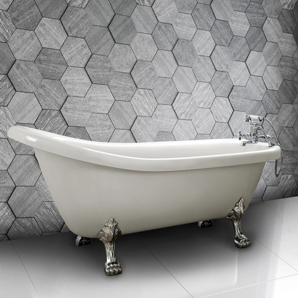 UK shipping Freestanding Traditional Bath Tub Slipper White 230 Litres Acrylic Gloss Cast Stone Luxury Bathtub Cast Iron 6808-in Bathtubs & Whirlpools ... UK shipping Freestanding Traditional Bath Tub Slipper White 230 Litres Acrylic Gloss Cast Stone Luxury Bathtub Cast Iron 6808-in Bathtubs & Whirlpools ...
