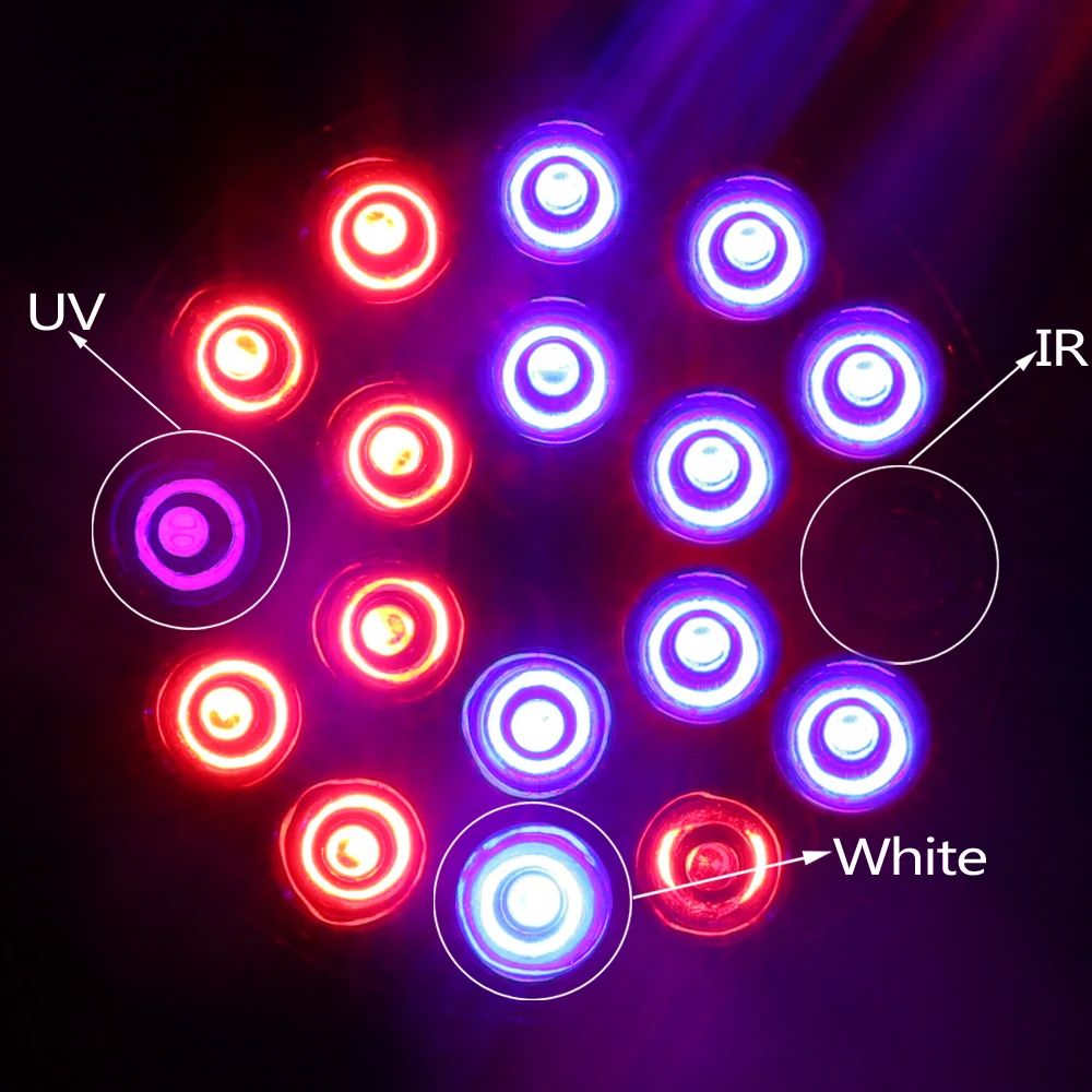 Полный спектр светодиодный светильник для растений E27 15 Вт 21 Вт 27 Вт 36 Вт 45 Вт 54 Вт лампы для выращивания растений для гидропоники системы цветения комнатных растений