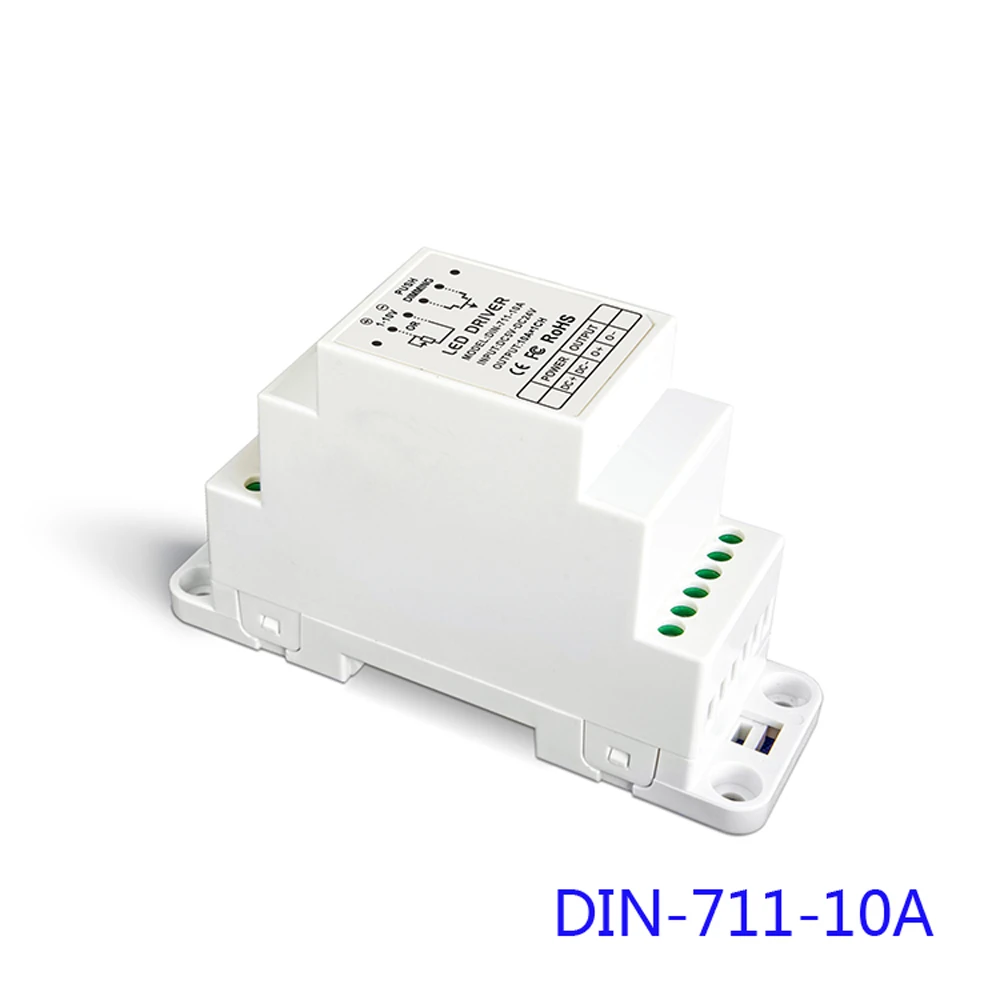 

LTECH DIN-711-10A 0/1-10V CV LED Dimming Driver DIN Rail,screw dual-use