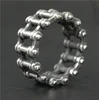 Drop Ship Size 7~14 Fashion Biker Chain Ring Polishing Cool 316L Stainless Steel Jewelry Motor Biker Ring 4