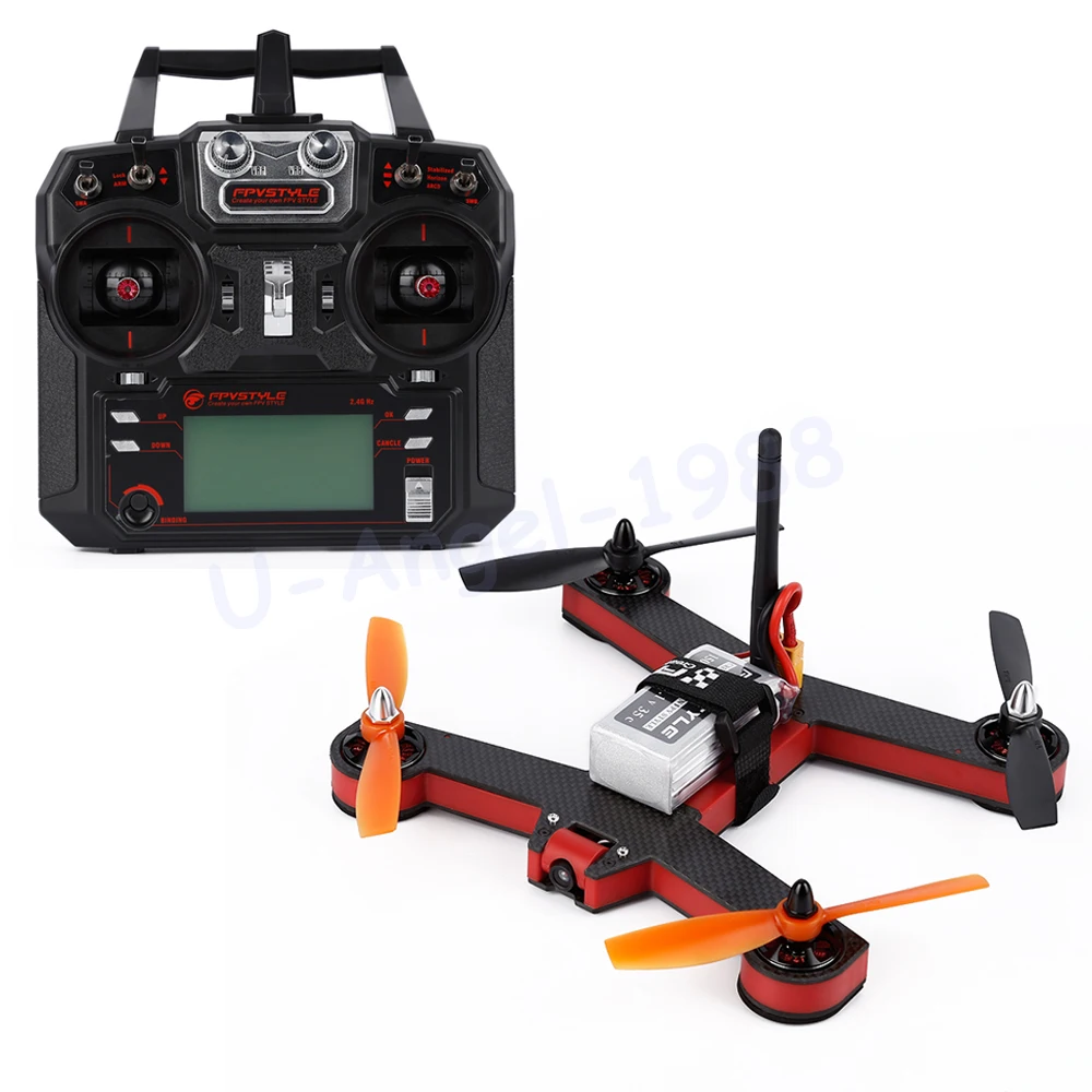 1pcs UNICORN 220 Red Big FOV 8 Channels 2204 Motor 700 TVL FPV Racing Drone Rc