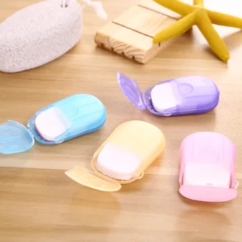 

20pcs Disinfecting Soap Paper Tablets Disposable Convenient Washing Hand Bath Soap Flakes Travel Mini Cleaning Soap Sheet