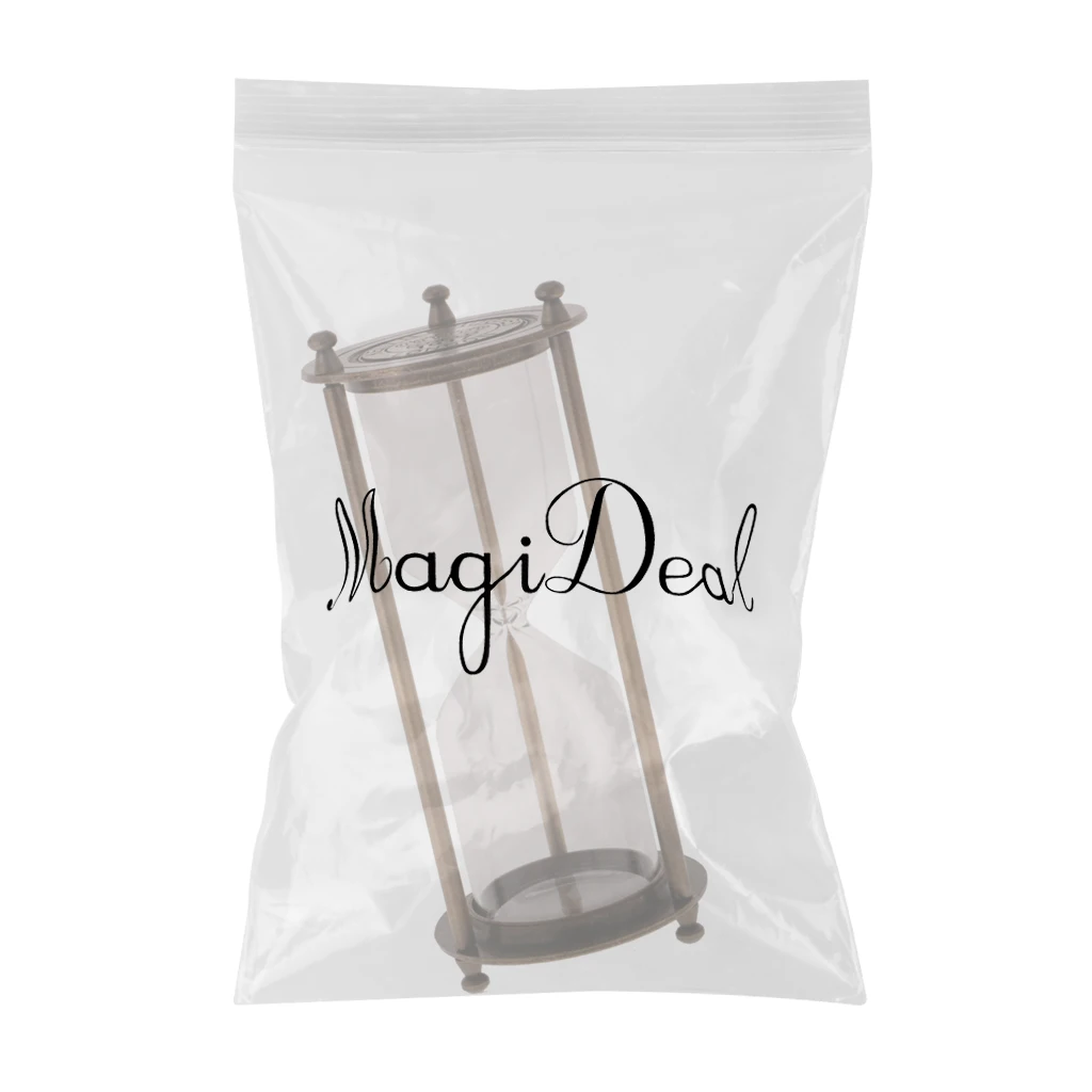 3 style Retro Metal Frame Empty Hourglass Sandglass Sand Timer Home Decor Kids Science Early learning Toys Set