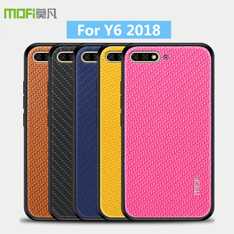 

100% Original MOFi Honors Series Case for Huawei Y6 2018 Braid Design Cloth Hard Protection Phone Case Cover