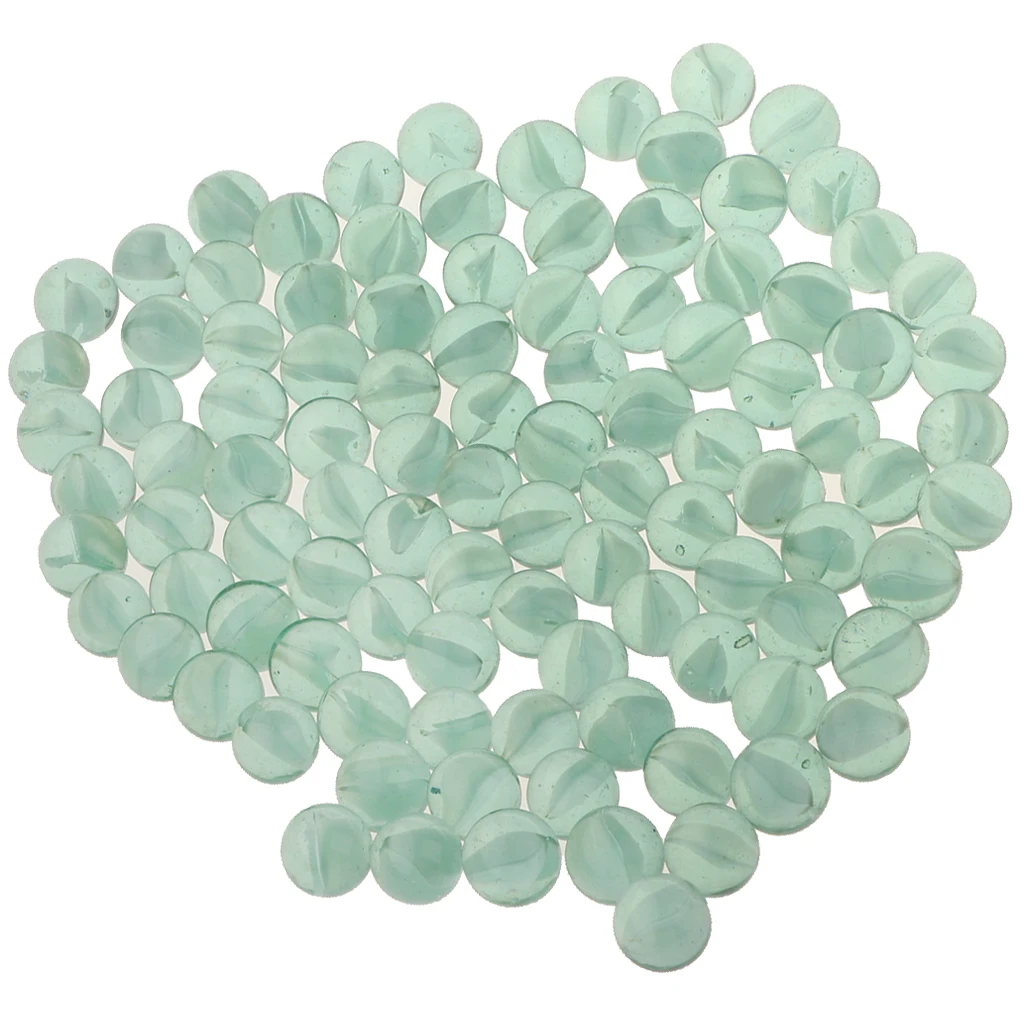 16mm Glass Marbles, Pack of 100, Kids Marble Ball Run Game Toy, Chinese Checkers Marble Solitaire Beads Home Decor