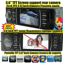 Neue 3,6 ”TFT HD Auto Audio radio Stereo MP5 MP4 Player 12 V Auto Audio Video MP5 FM USB/SD/1 Din In-Dash unterstützung rückfahrkamera 3615R