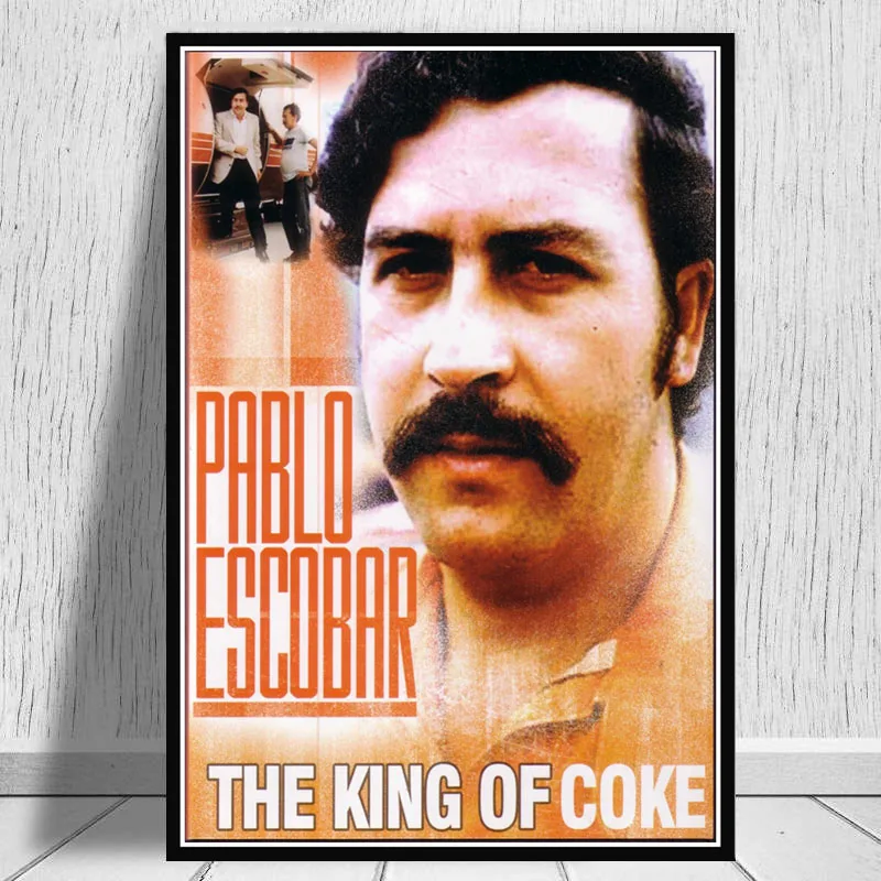 Pablo Escobar персонаж Легенда ретро, ВИНТАЖНЫЙ ПЛАКАТ и принты живопись Настенная живопись холст настенные картины для гостиной домашний декор - Цвет: Сливовый