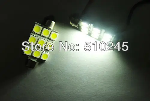 500x31 мм 36 мм 39 мм 42 мм автомобиля светодиодная гирлянда света 5050SMD 9 LED SMD 9SMD авто светодиодные лампы