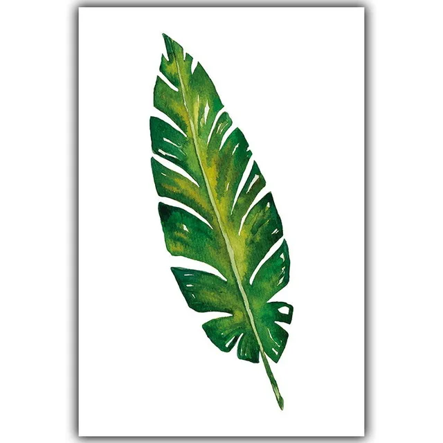 Modern-Simple-Watercolor-Big-Leaf-Plant-Leaf-Canvas-Painting-Art-Print-Poster-Picture-Mural-Elegant-Home.jpg_640x640