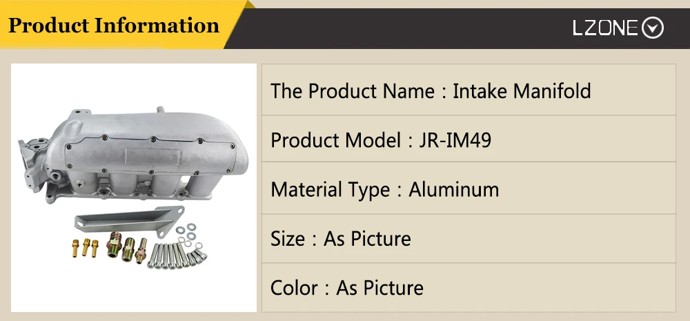 LZONE- впускной коллектор для MAZDA 3 MZR для Ford Focus, двигатель duratec 2,0/2,3 двигатель литой алюминиевый впускной коллектор JR-IM49SL
